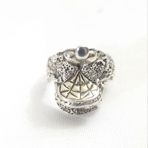 Vintage Southwestern Sterling Silver Saddle Ring SIZE 10